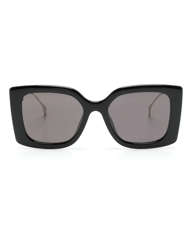 Gucci Sonnenbrille mit Oversized-Gestell - Schwarz Schwarz