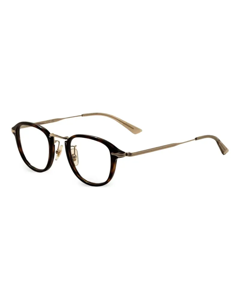 Montblanc Brille mit rundem Gestell - Braun Braun