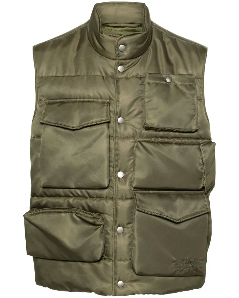 Maison Margiela padded cargo gilet - Grün Grün