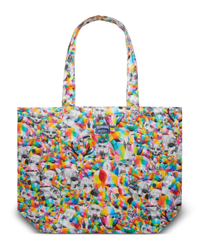 Vilebrequin x Okuda San Miguel Balade Strandtasche Rot