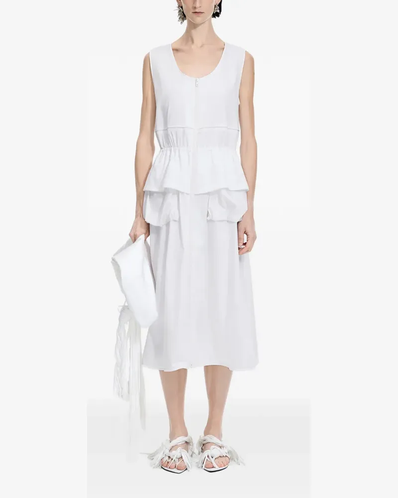 JNBY Midikleid mit Reißverschluss - Weiß Weiß