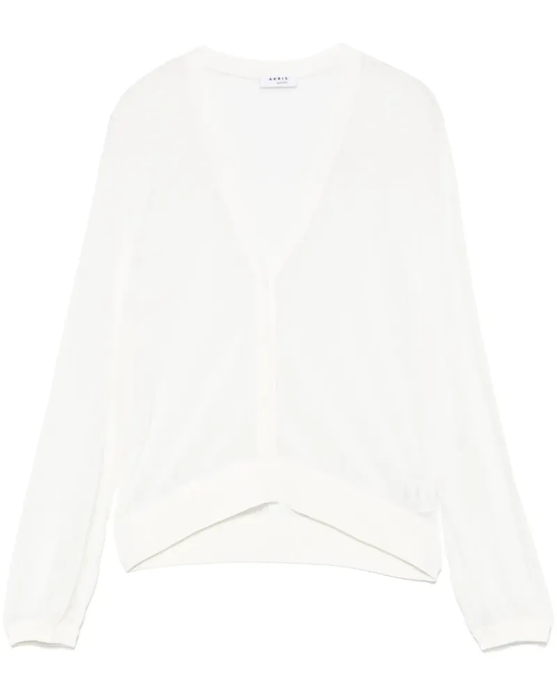 Akris Semi-transparenter Cardigan - Weiß Weiß