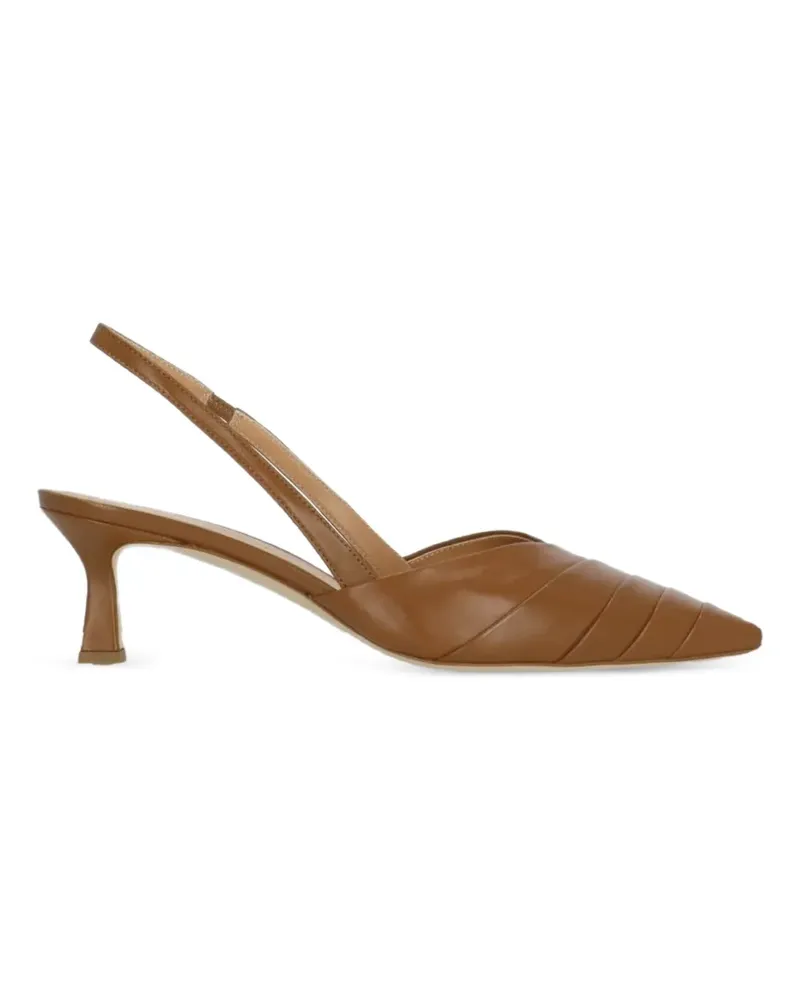 Julie Dee panelled leather slingback pumps - Braun Braun