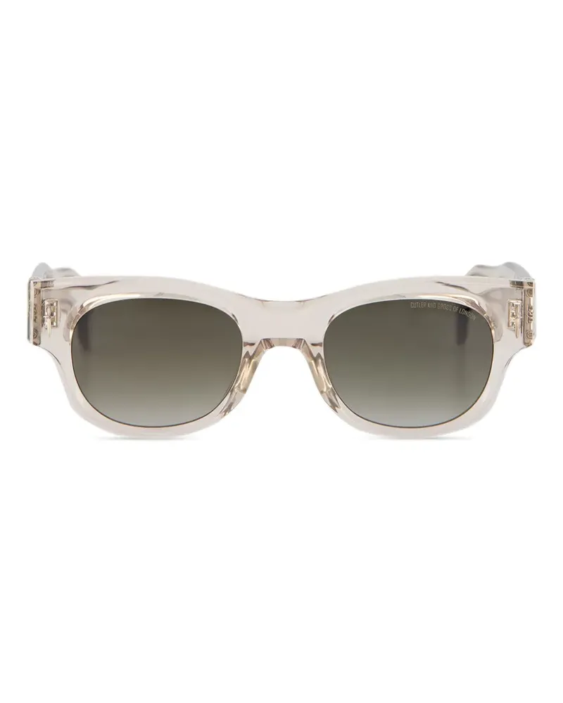 Cutler and Gross x The Great Frog Halen square-frame sunglasses - Nude Nude