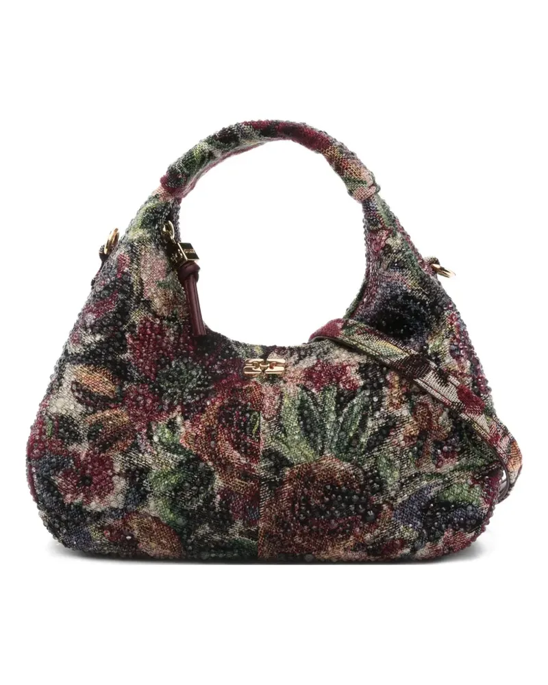 Ganni Tapestry Schultertasche - Rot Rot