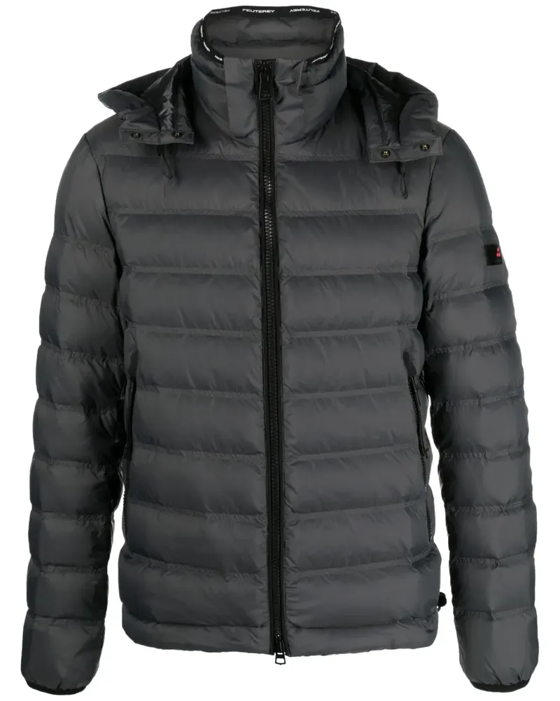 Peuterey Gesteppte Kapuzenjacke - Grau Grau