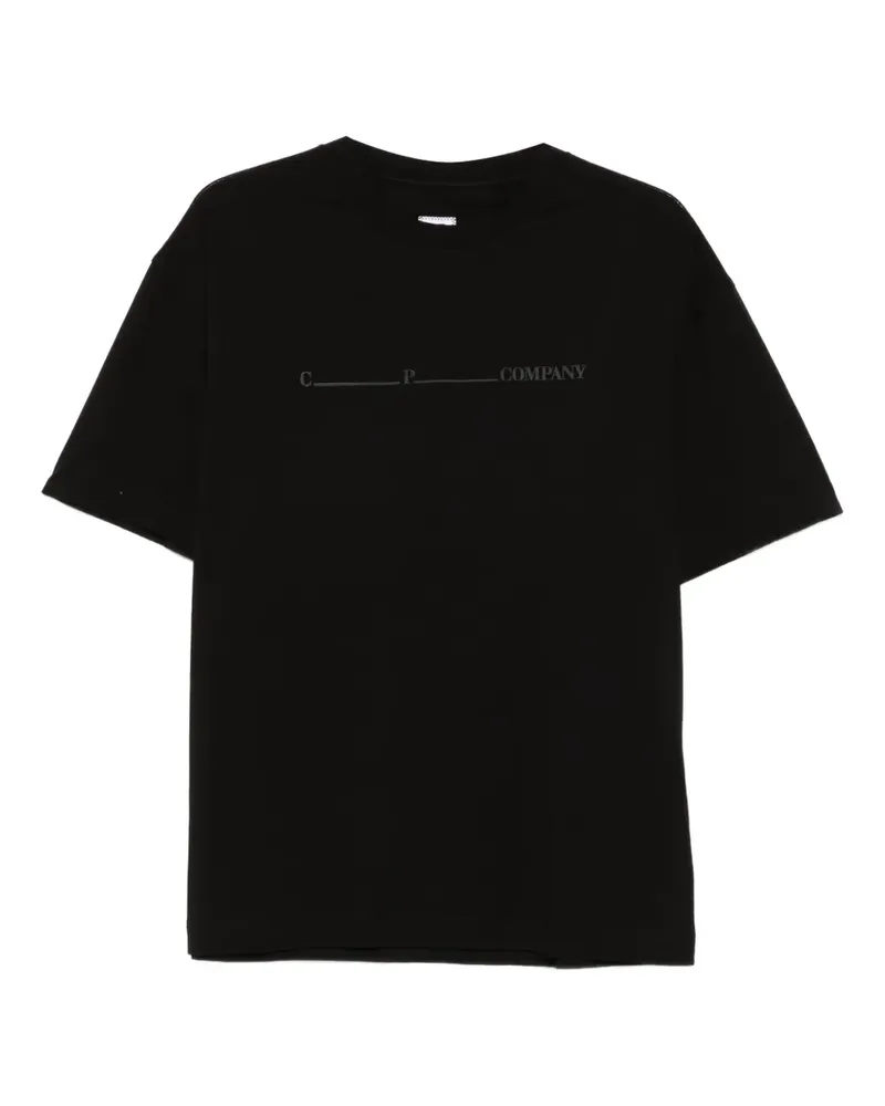 C.P. Company T-Shirt mit Logo - Schwarz Schwarz