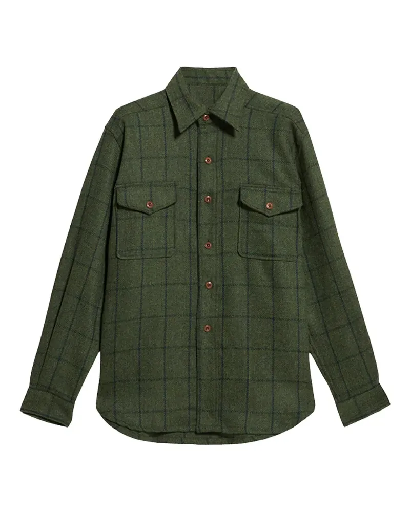 Fortela Karierte Hemdjacke - Grün Grün