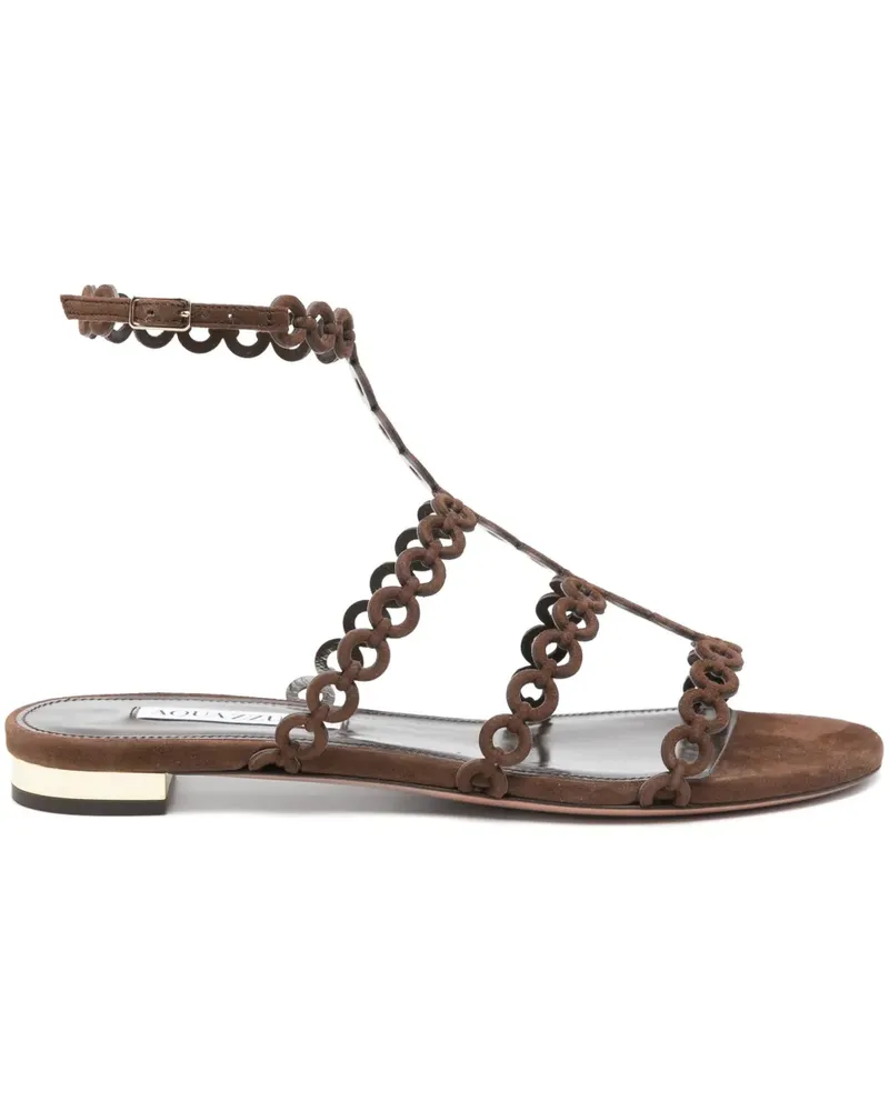 Aquazzura Infinity Chain Ballerinas - Braun Braun