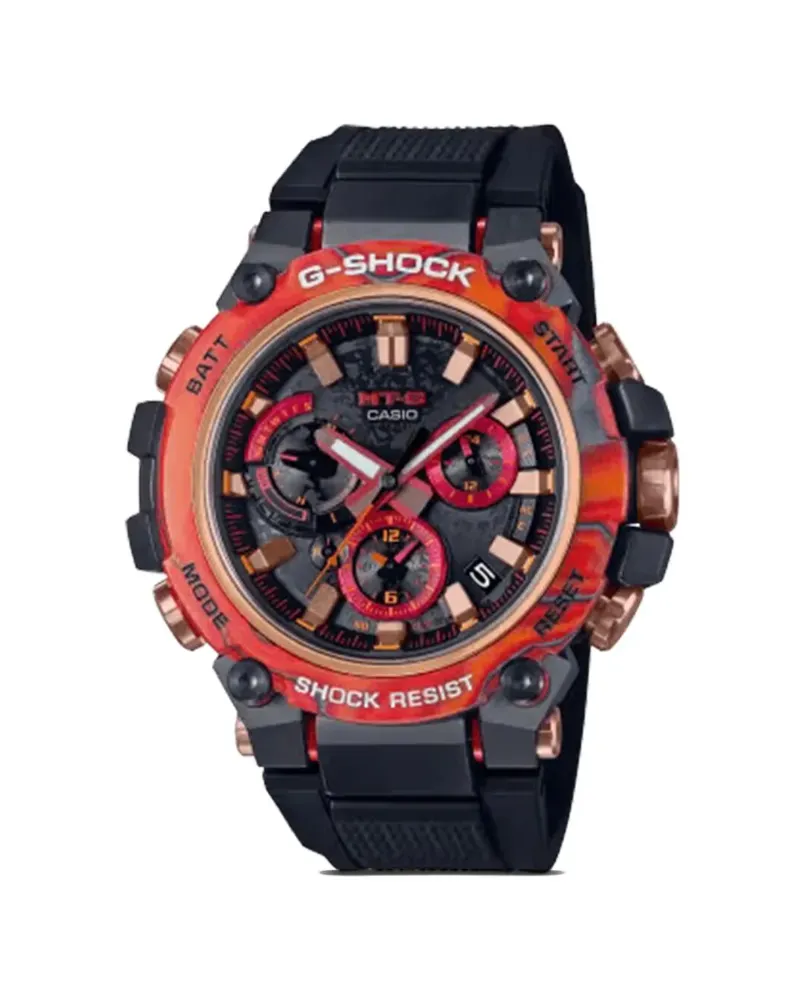 Casio G-Shock MT-G 40th Anniversary Flare Red MTG-B3000 Series 51mm - Schwarz Schwarz