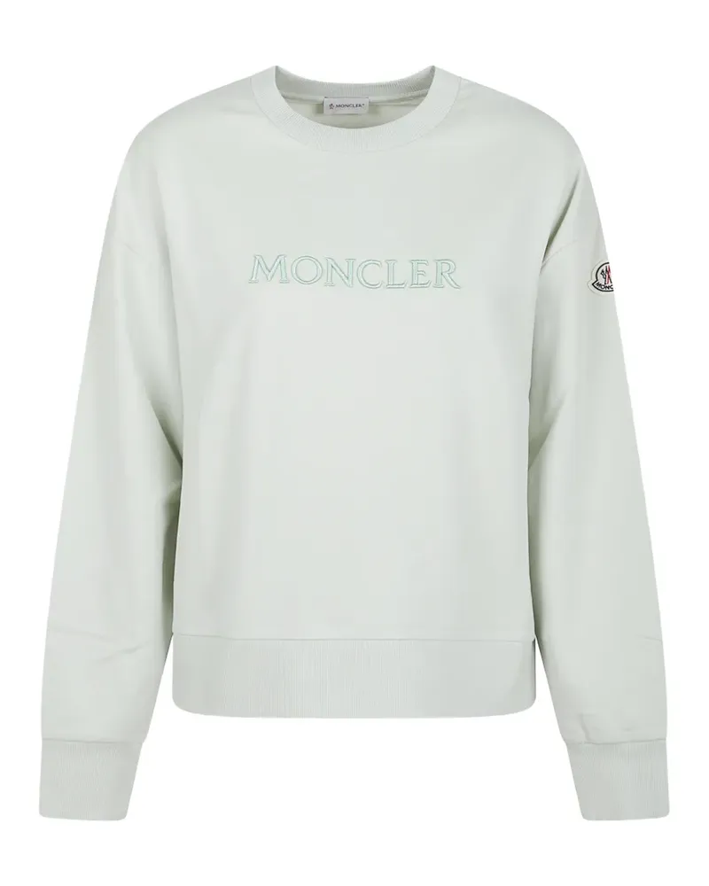 Moncler logo-embroidered sweater - Grün Grün