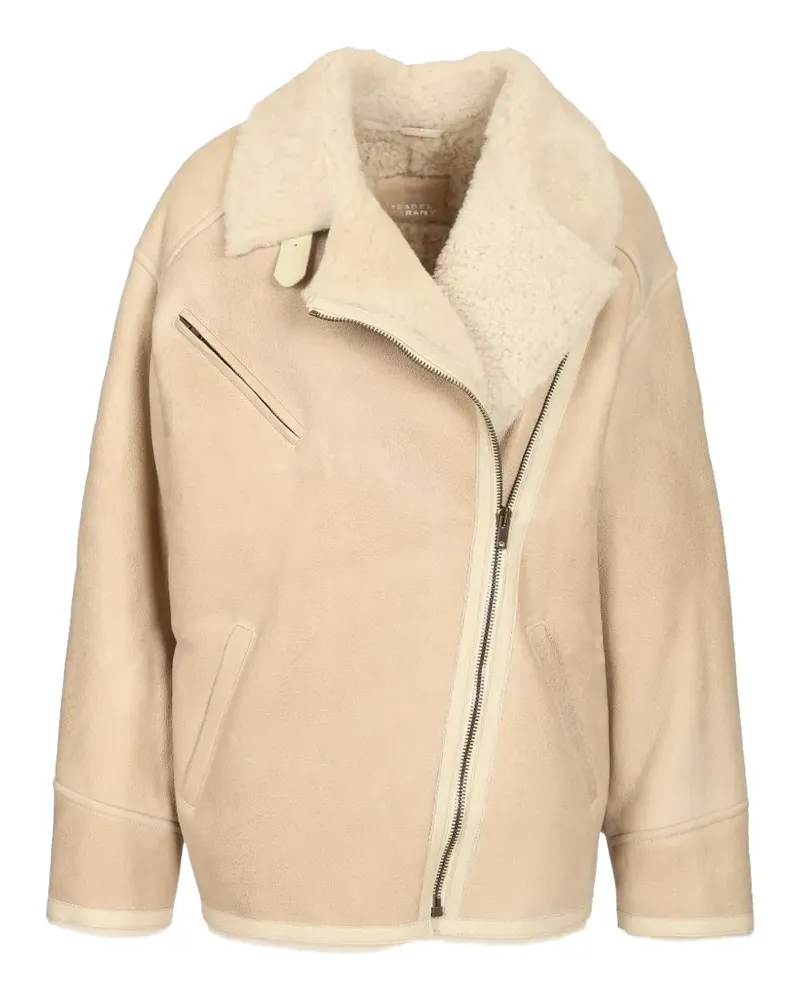 Isabel Marant Adelina Jacke aus Shearling - Nude Nude