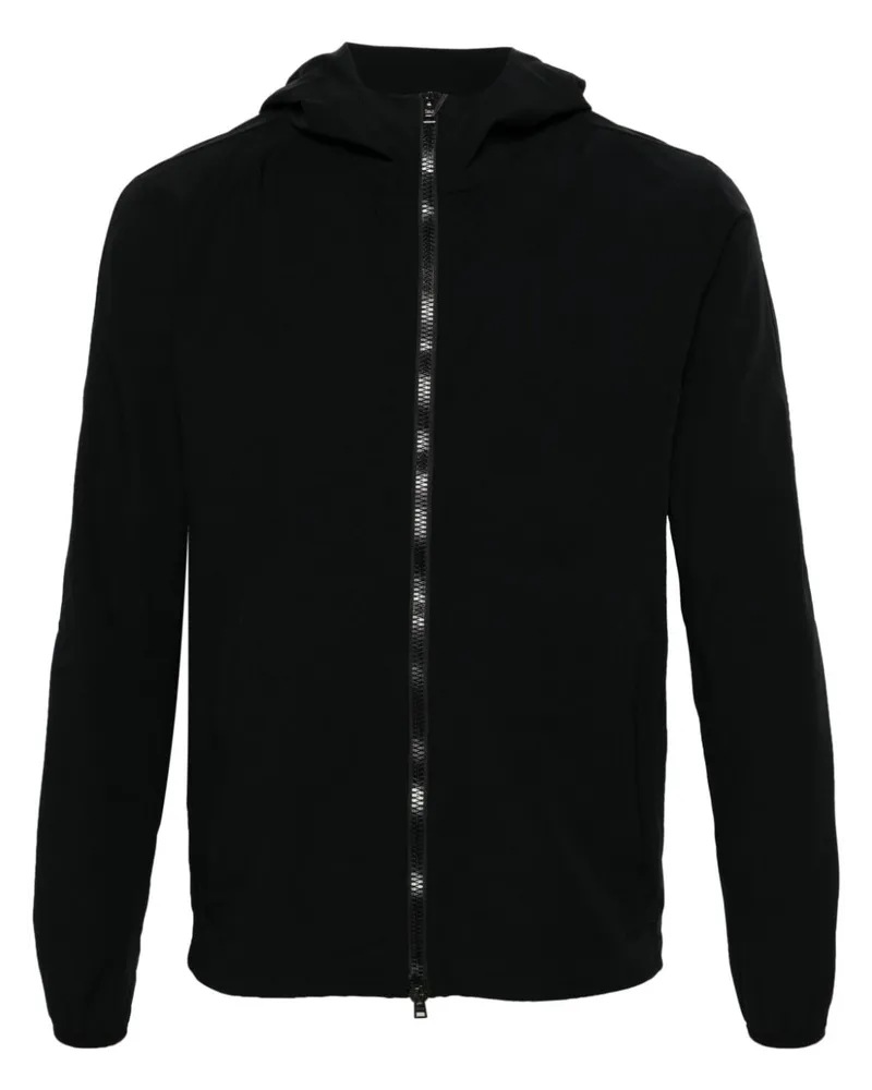 Herno Wasserabweisende Kapuzenjacke - Schwarz Schwarz