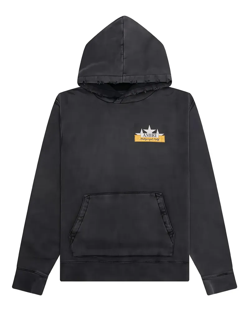 Amiri Strassverzierter Hoodie mit Stern-Print - Schwarz Schwarz