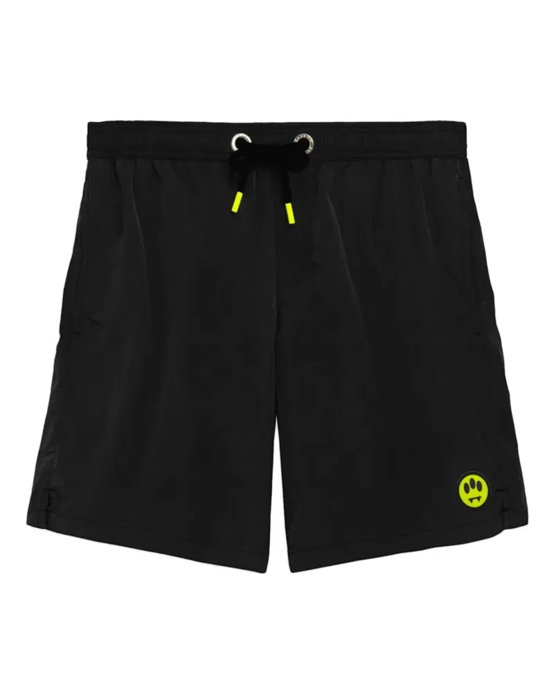 BARROW Badeshorts mit Logo-Print - Schwarz Schwarz