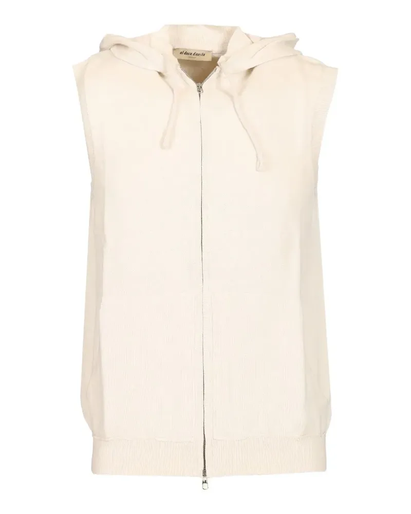 Al Duca D’Aosta 1902 sleeveless zip-up hoodie - Nude Nude