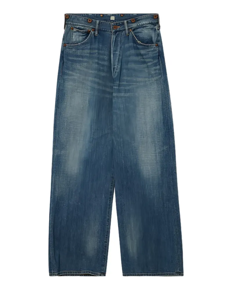 Taiga Takahashi Geknöpfte Hose - Blau Blau