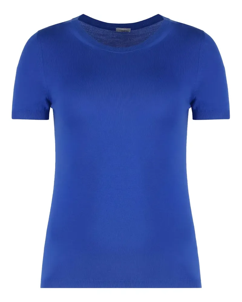 Malo T-Shirt mit rundem Ausschnitt - Blau Blau