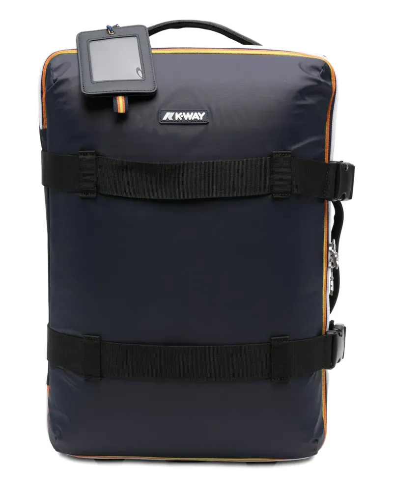 K-Way Gestreifter Rollkoffer - Blau Blau