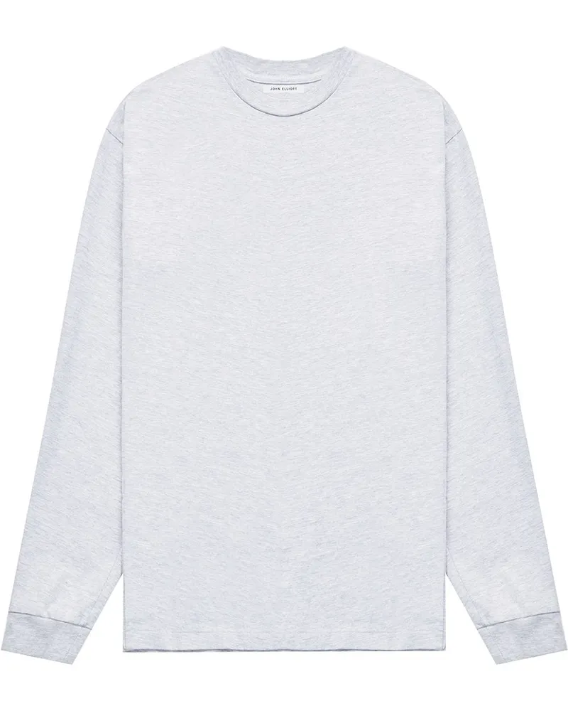 John Elliott + Co Sweatshirt mit rundem Ausschnitt Grau