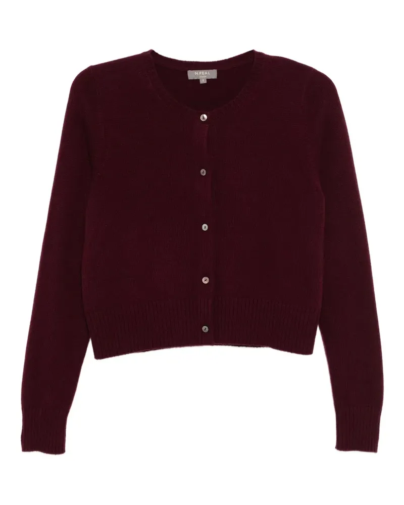 N.Peal Cropped-Cardigan mit dicker Sohle - Rot Rot