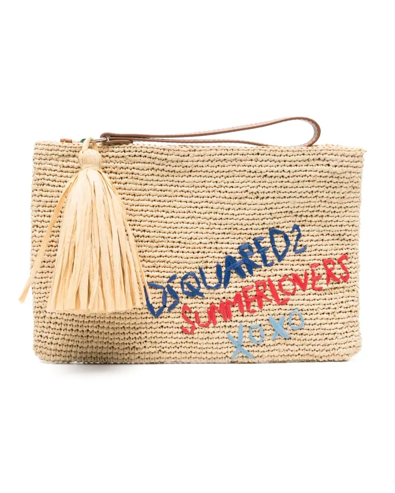 Dsquared2 Summer Lovers Clutch - Nude Nude