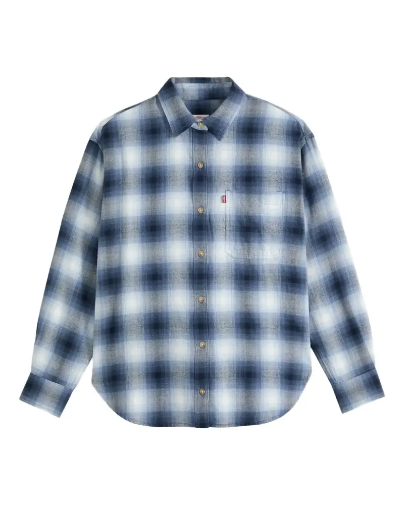 Levi's Kariertes Flanellhemd - Blau Blau