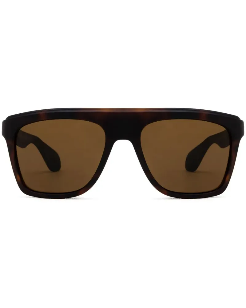 Gucci Sonnenbrille mit eckigem Gestell - Braun Braun