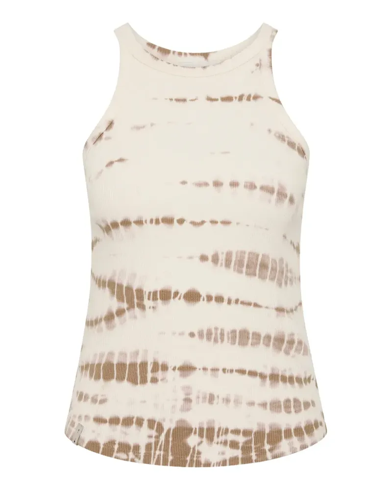 The Upside Geripptes Ayla Asher Tanktop mit Batikmuster - Nude Nude