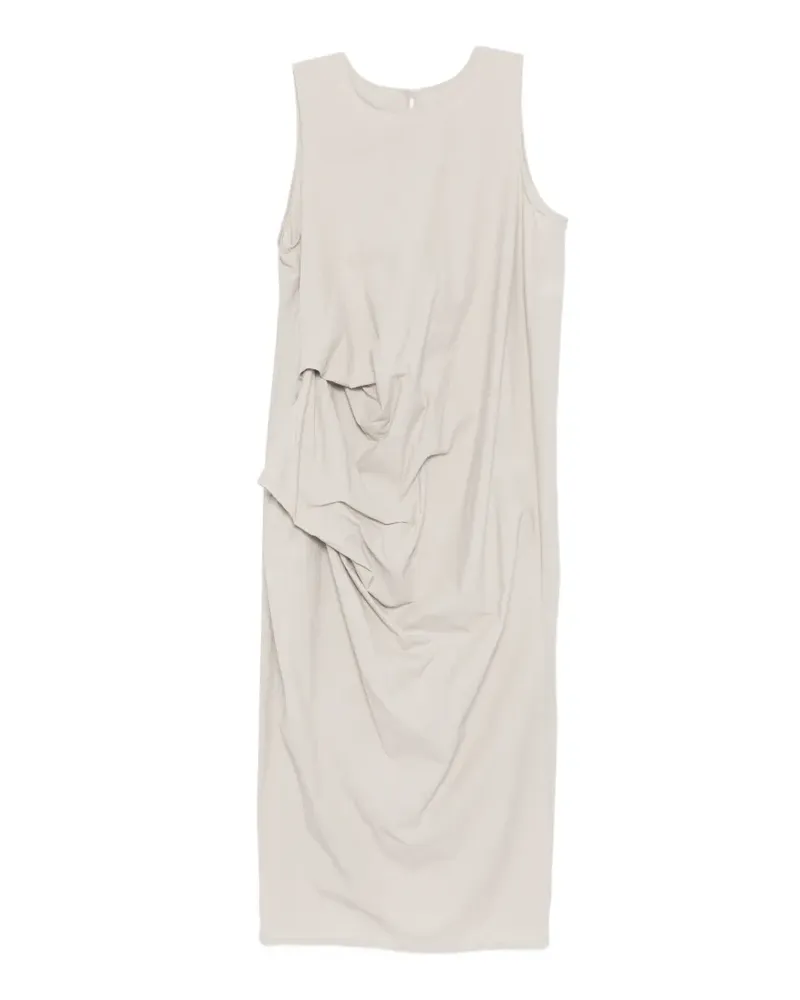 Lauren Manoogian draped crinkled dress - Nude Nude