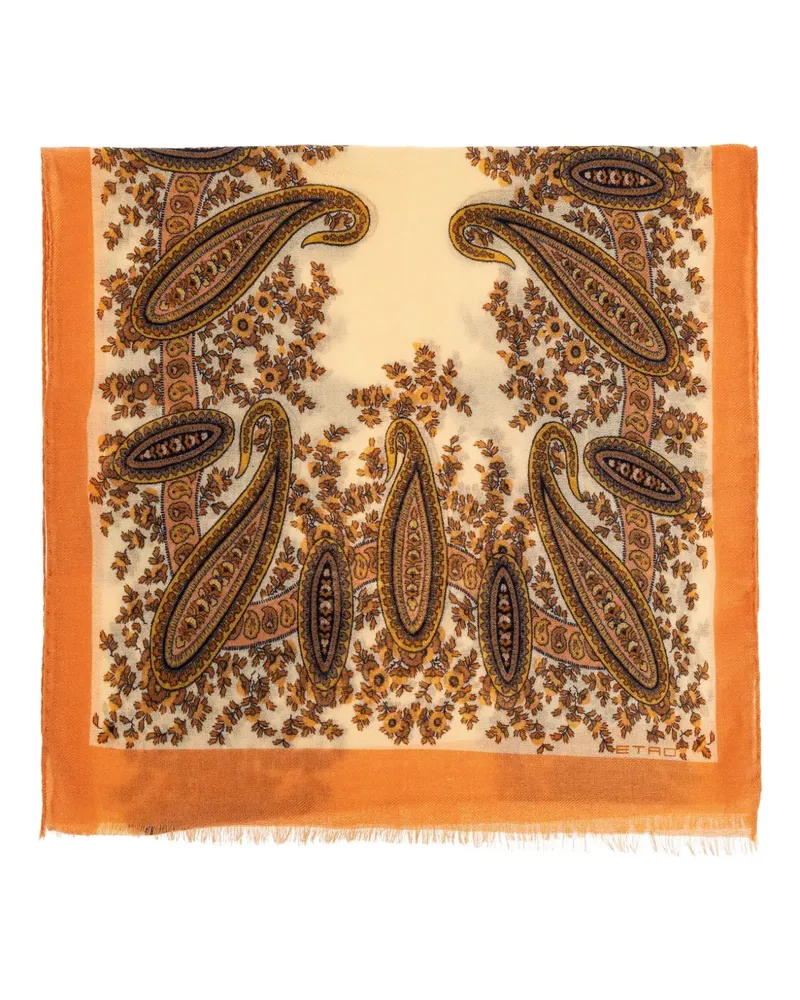 Etro Schal mit Paisleymuster - Nude Nude