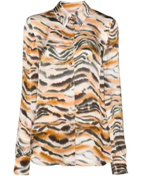 Twin-Set Hemd mit Tiger-Print Nude