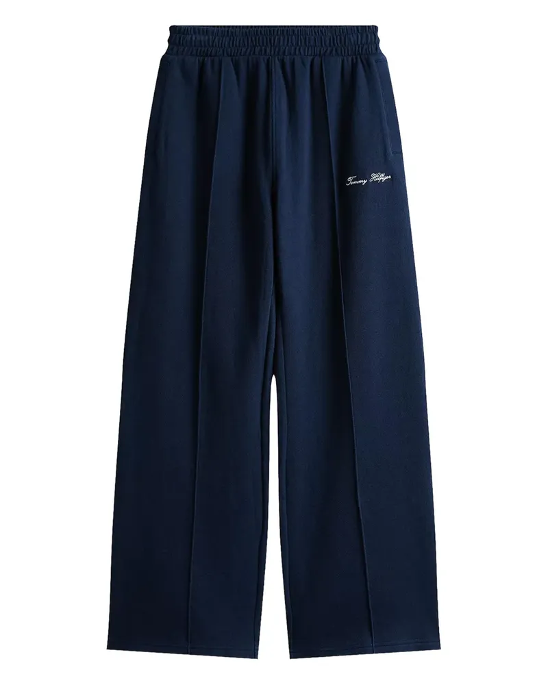 Tommy Hilfiger Hose mit Logo-Stickerei - Blau Blau