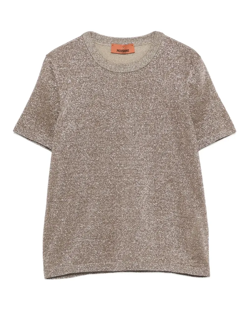 Missoni Oberteil mit Rundhalsausschnitt - Nude Nude
