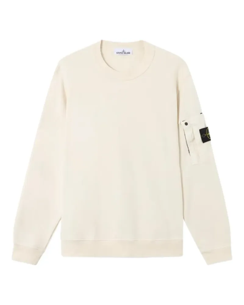 Stone Island Compass logo-patch sweater - Nude Nude