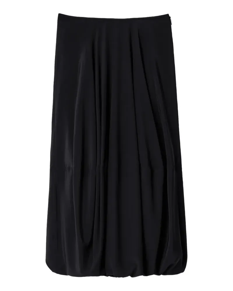 Christophe Lemaire Ballonrock aus Seiden-Crepe de Chine - Schwarz Schwarz
