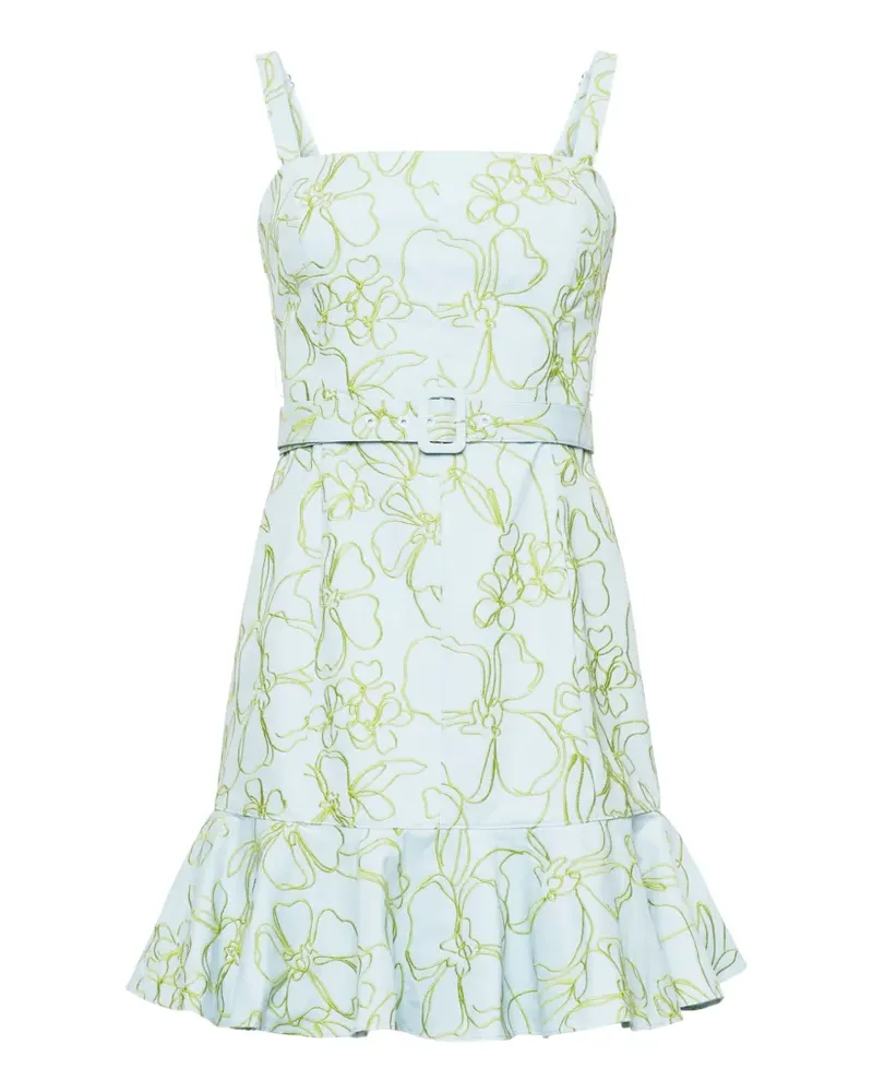 Cinq à Sept Tonya floral embroidered mini dress - Blau Blau