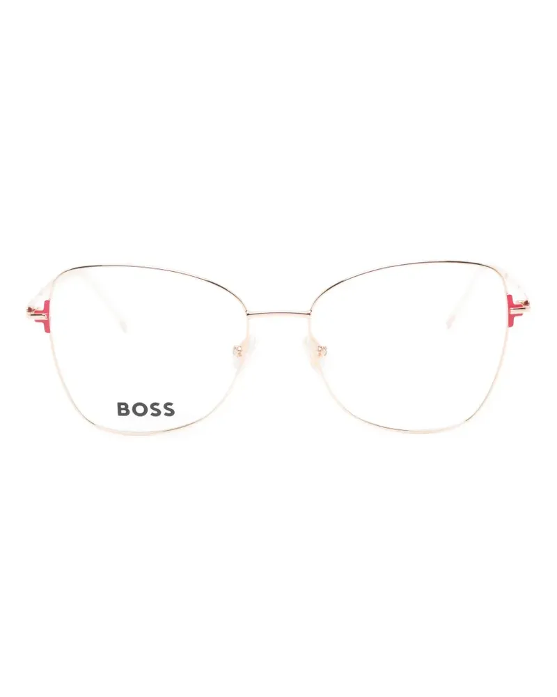 HUGO BOSS square-frame glasses - Gold Gold