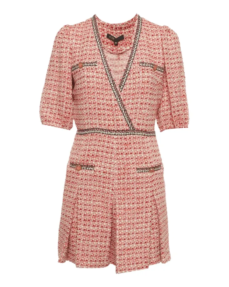 Maje Tweed-Minikleid mit schmaler Passform - Nude Nude