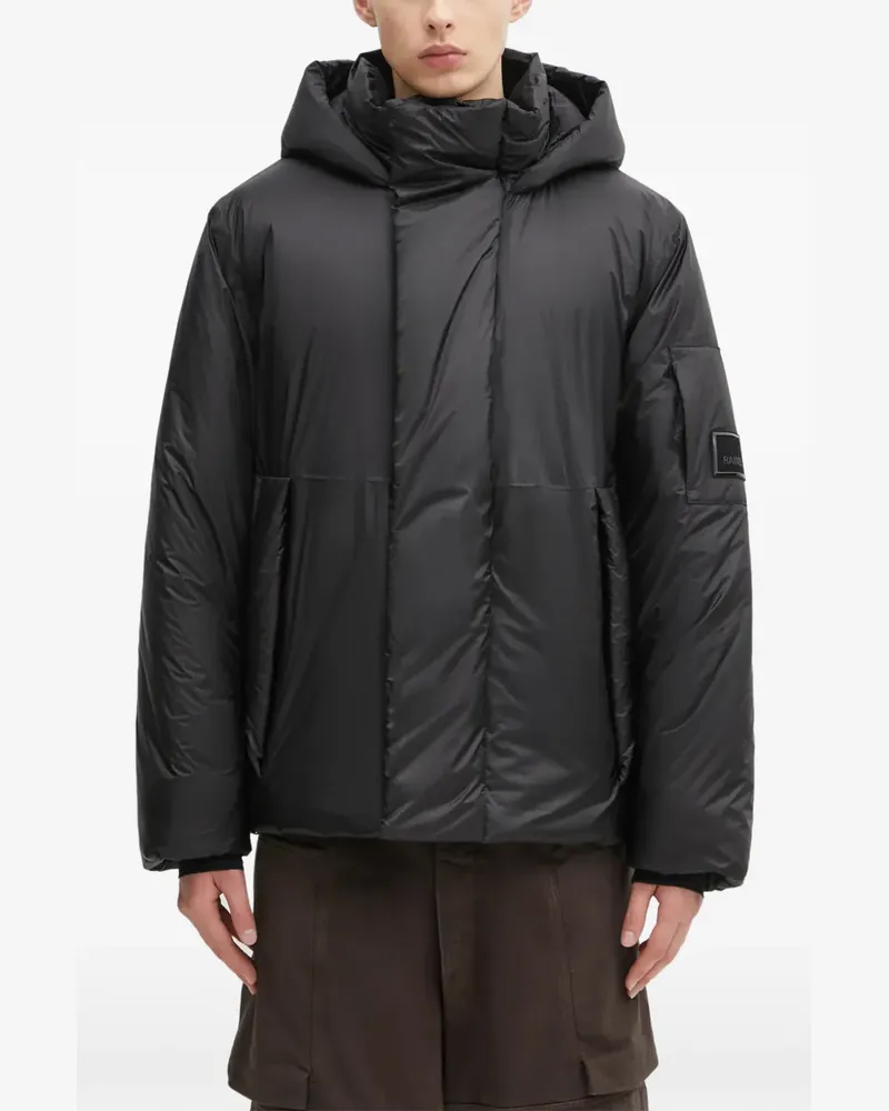 RAINS Torna W4T3 hooded padded jacket - Schwarz Schwarz