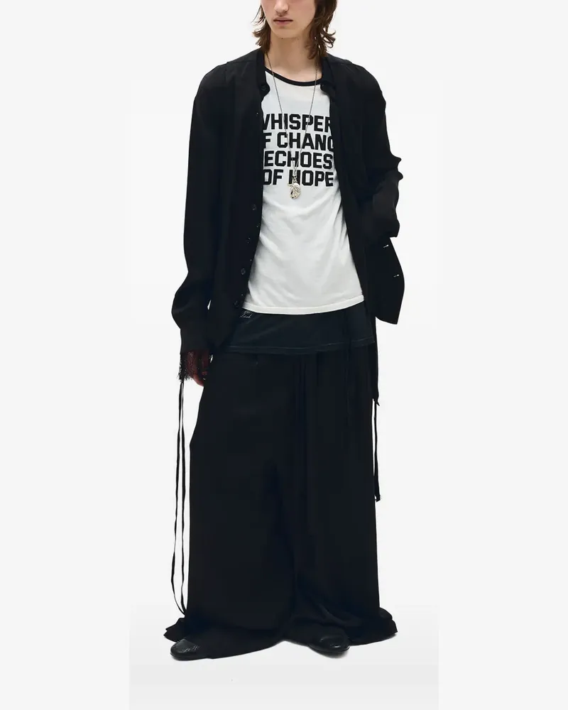 Ann Demeulemeester Juikko Weste - Schwarz Schwarz