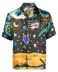 Palm Angels Starry Night Bowlinghemd Schwarz