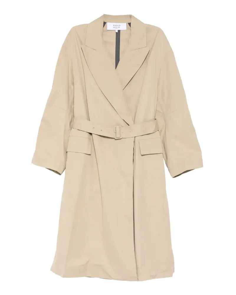 Kitsuné wrap coat - Nude Nude