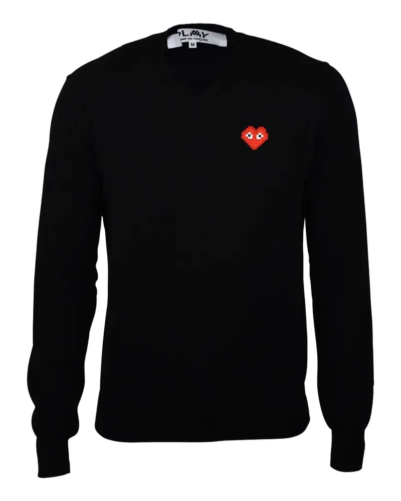 Comme des Garçons Pullover mit V-Ausschnitt - Schwarz Schwarz