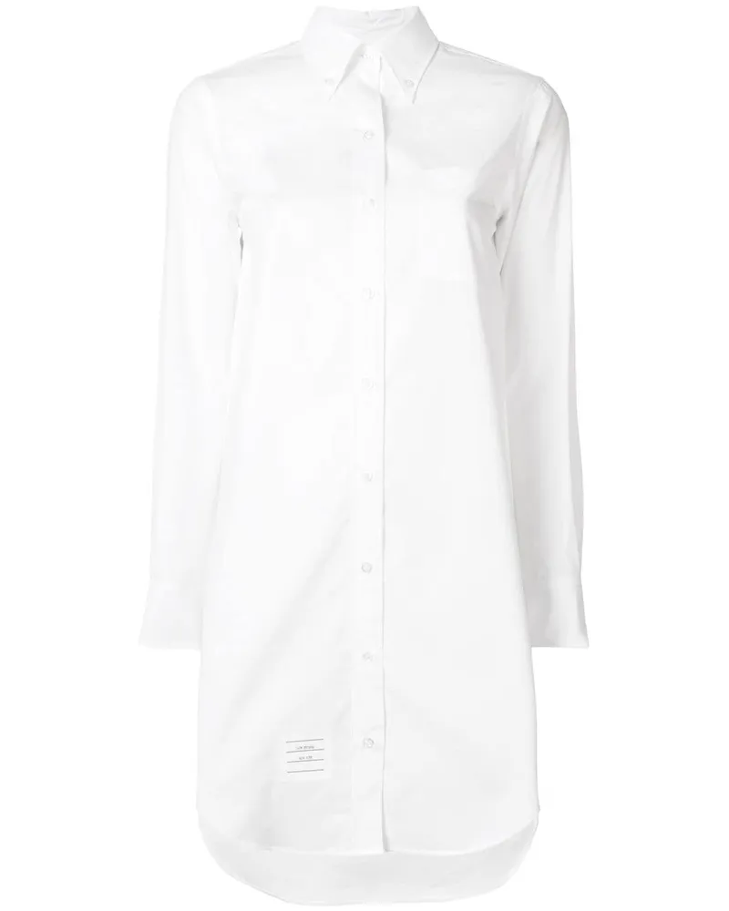 Thom Browne Klassisches Hemdkleid - Weiß Weiß