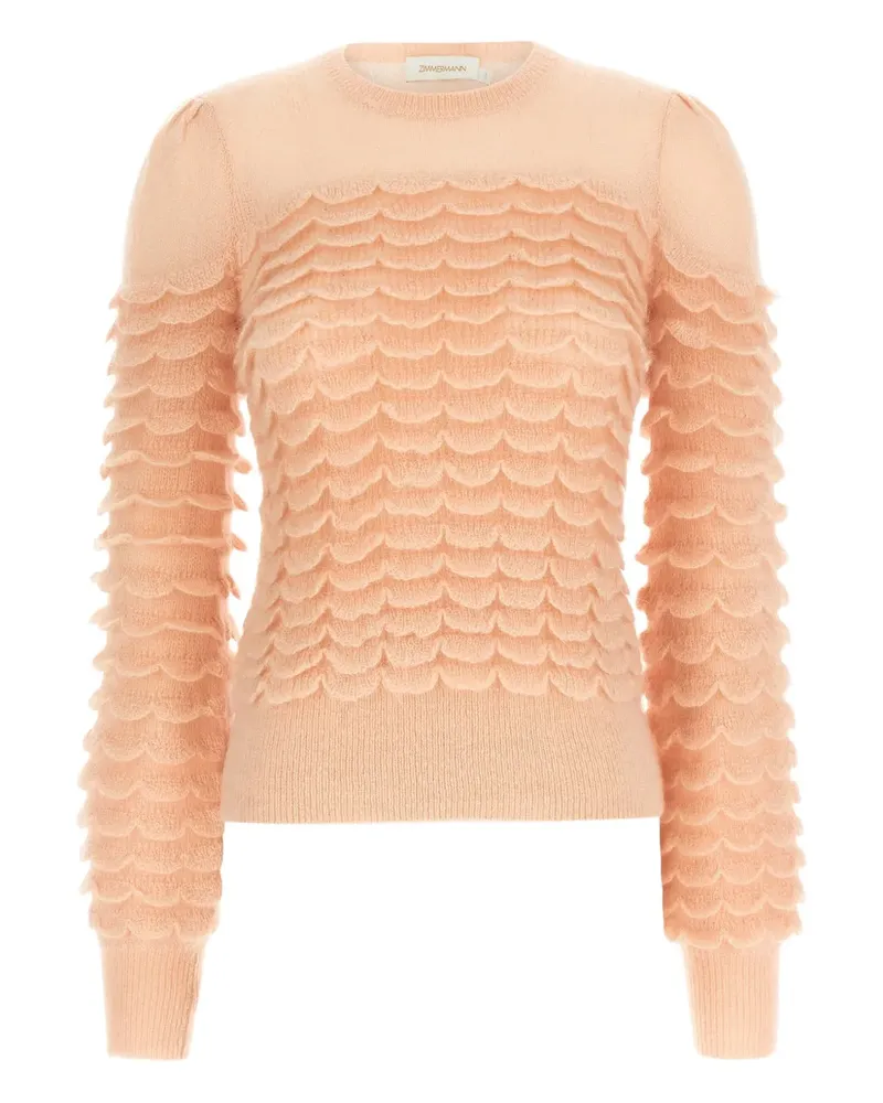Zimmermann Hypnotic Scallop Pullover - Rosa Rosa