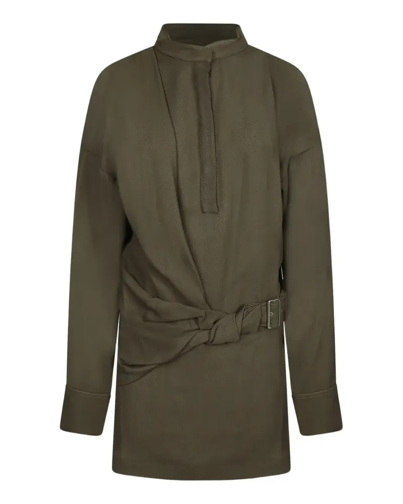 IRO Melva belted wrap mini dress - Grün Grün
