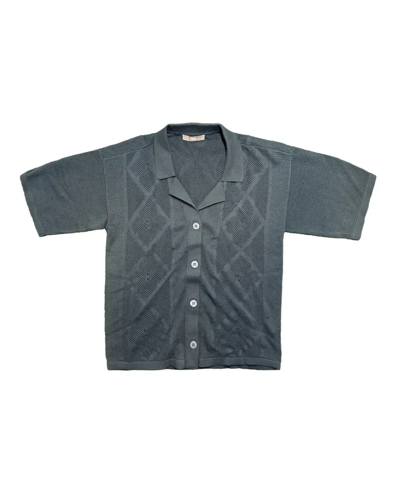 KITH Elena Hemd mit Rautenmuster - Blau Blau