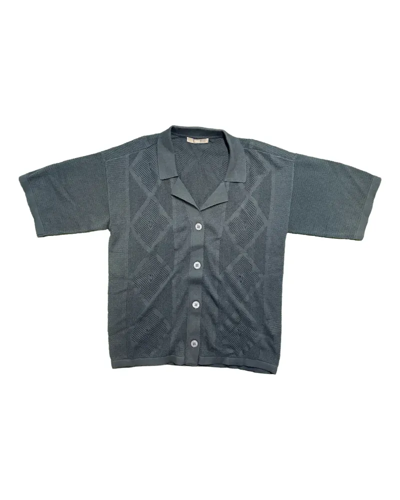 KITH Elena Hemd mit Rautenmuster - Blau Blau