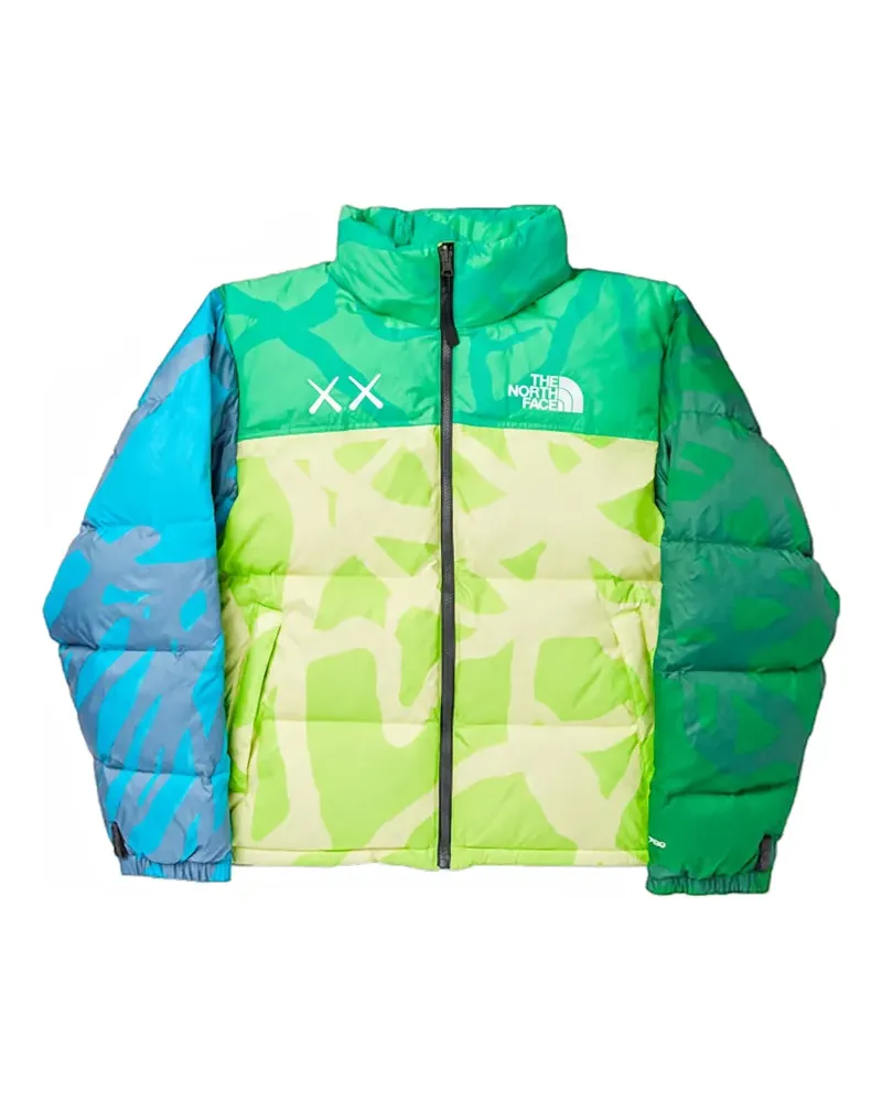 KAWS x The North Face Retro 1996 Nuptse Jacke - Grün Grün